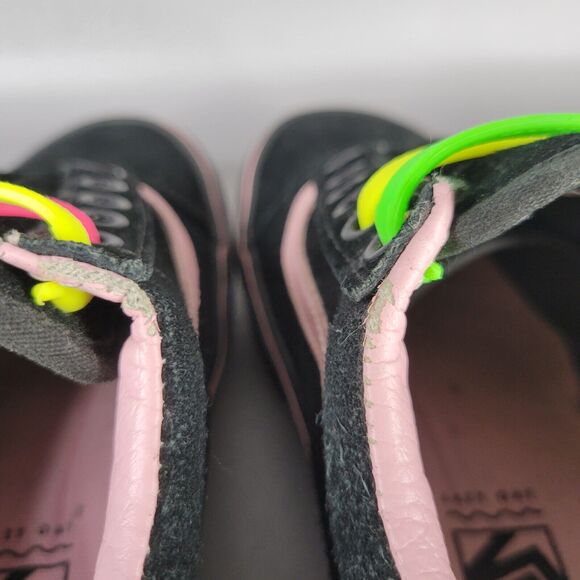 Vans Lazy Oaf Old Skool Platform Black Suede Heart Cutouts Bad For You Size 5 - Picture 12 of 16